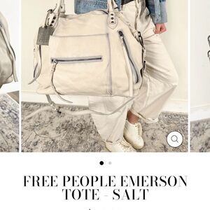 Free People Cream Emerson Tote - broken handle. Can be fixed